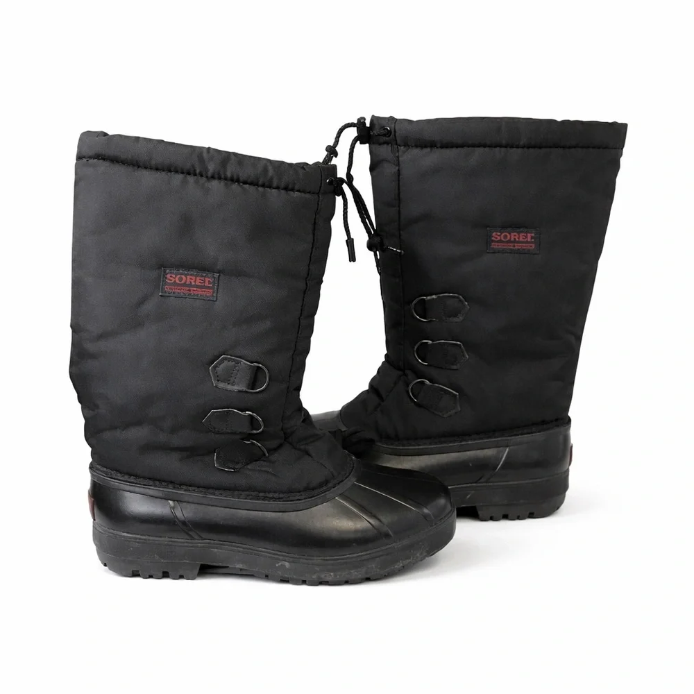 SOREL Women’s Black Winter Snow Duck Tall Boots 9 NEW